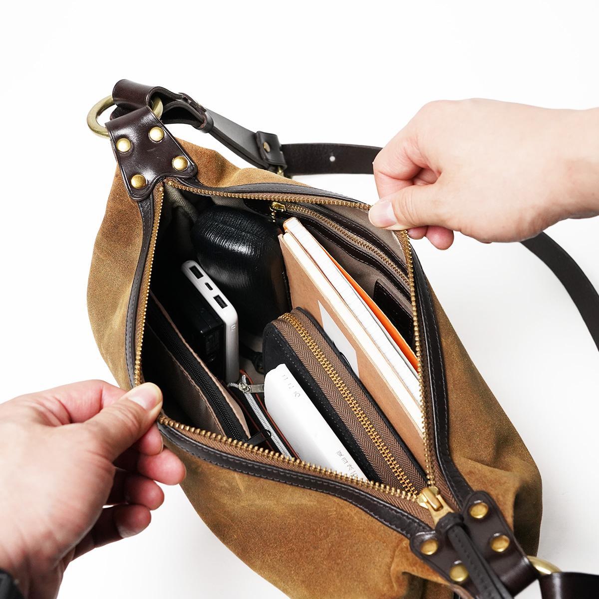 LIMA オイルスエード ラウンドショルダー