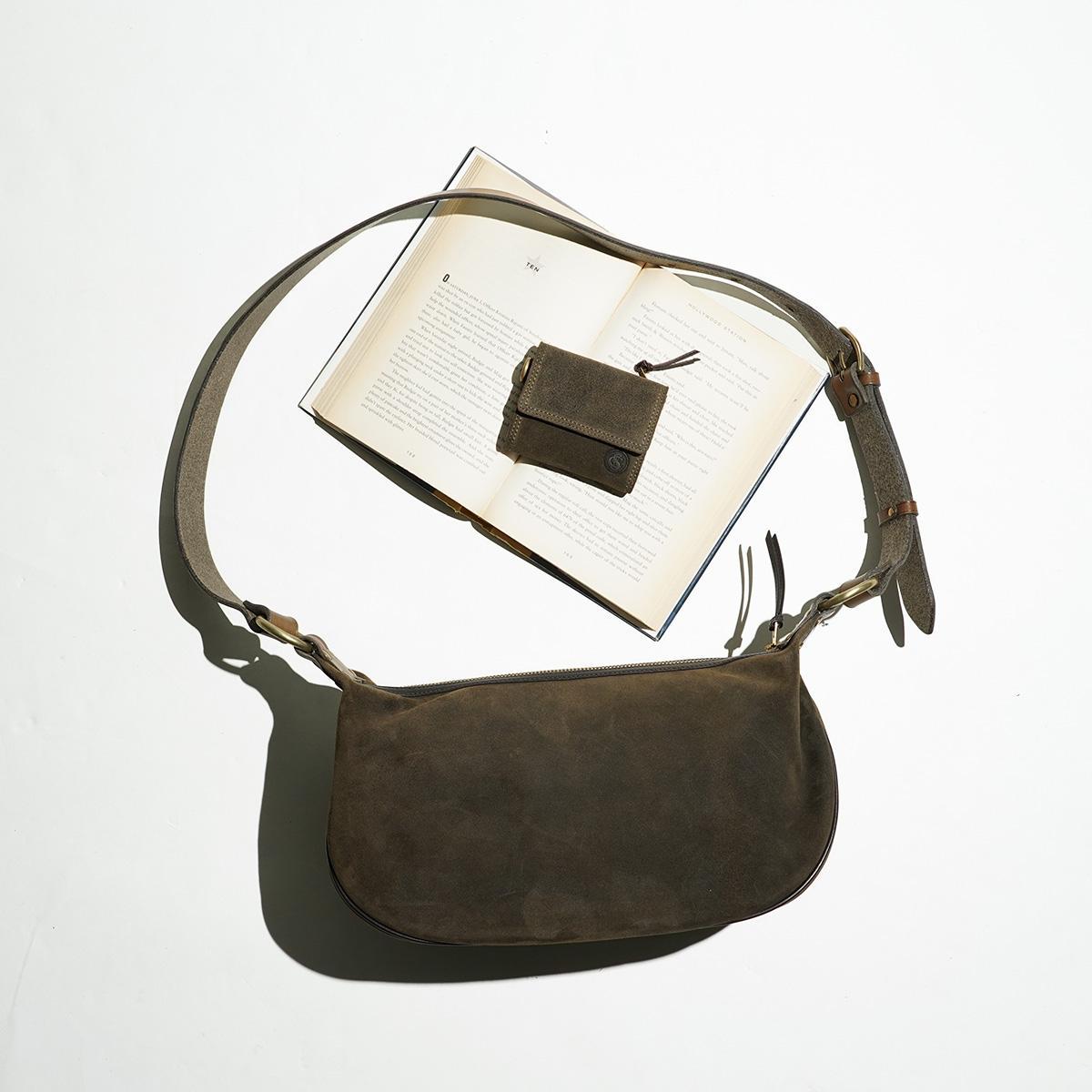 LIMA オイルスエード ラウンドショルダー