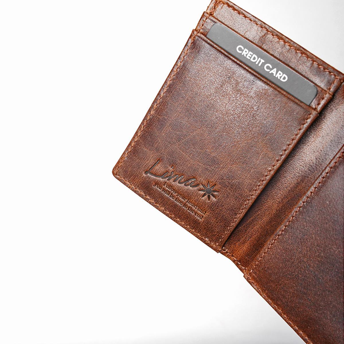 WAXED ELK Leather 三つ折り財布