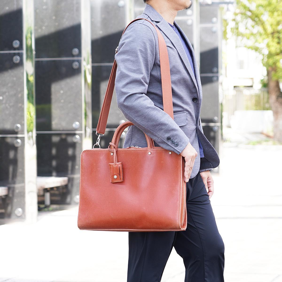 白化合皮 ビジネスブリーフ(M)【送料無料】