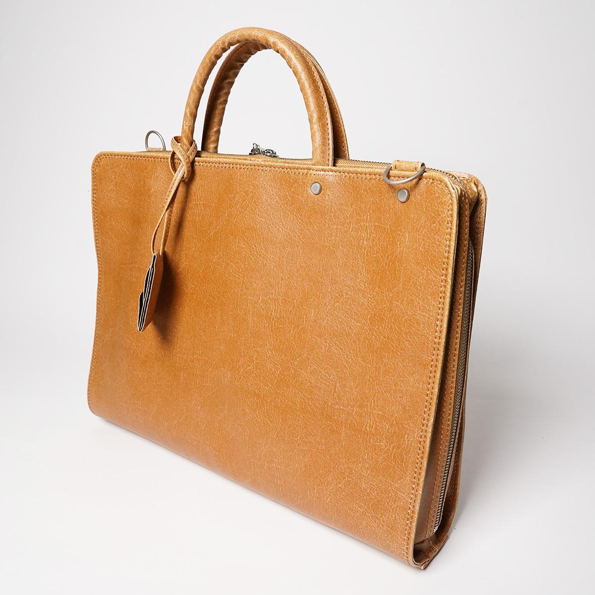 白化合皮 ビジネスブリーフ(M)【送料無料】