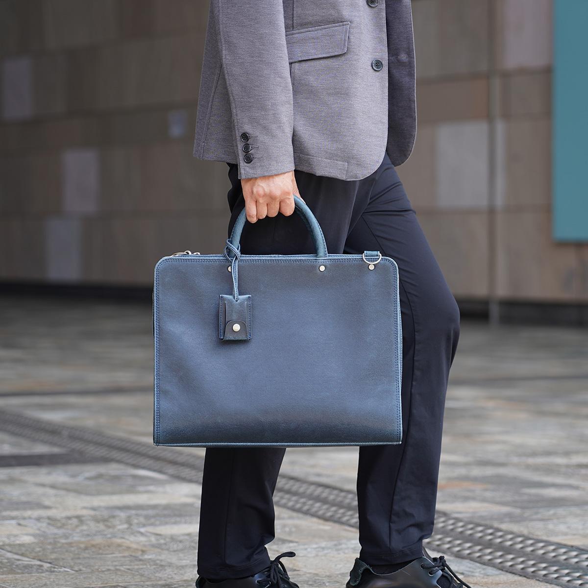 白化合皮 ビジネスブリーフ(M)【送料無料】