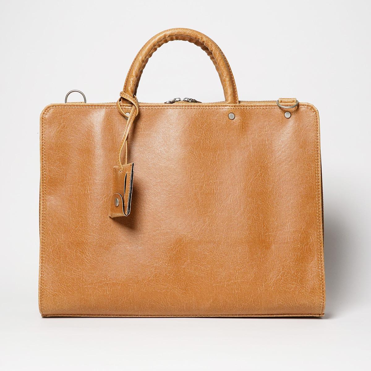 白化合皮 ビジネスブリーフ(M)【送料無料】