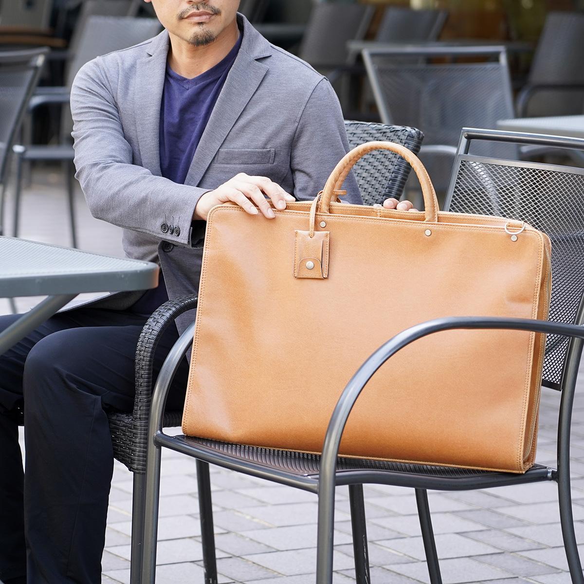 白化合皮 ビジネスブリーフ（Lサイズ）