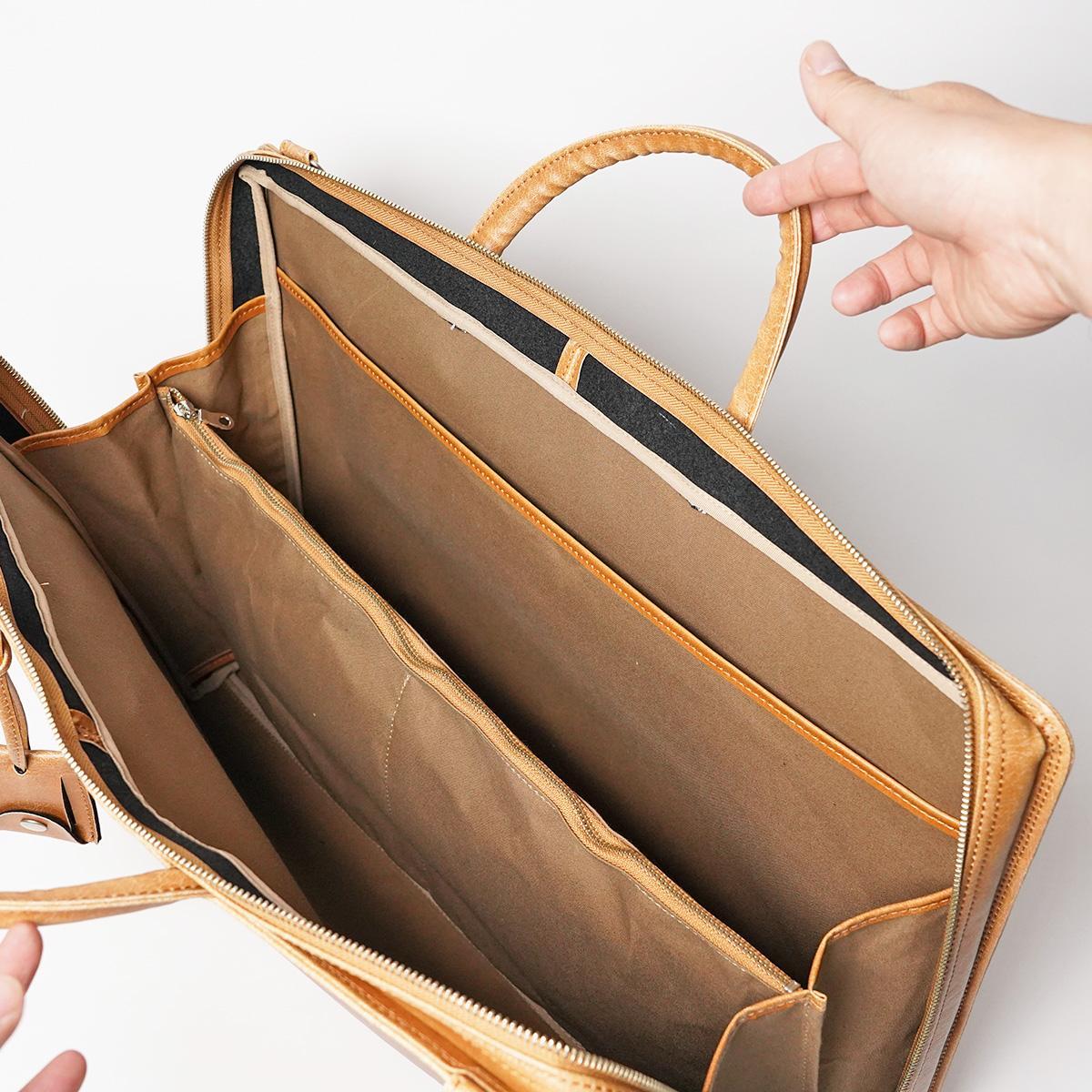 白化合皮 ビジネスブリーフ（Lサイズ）