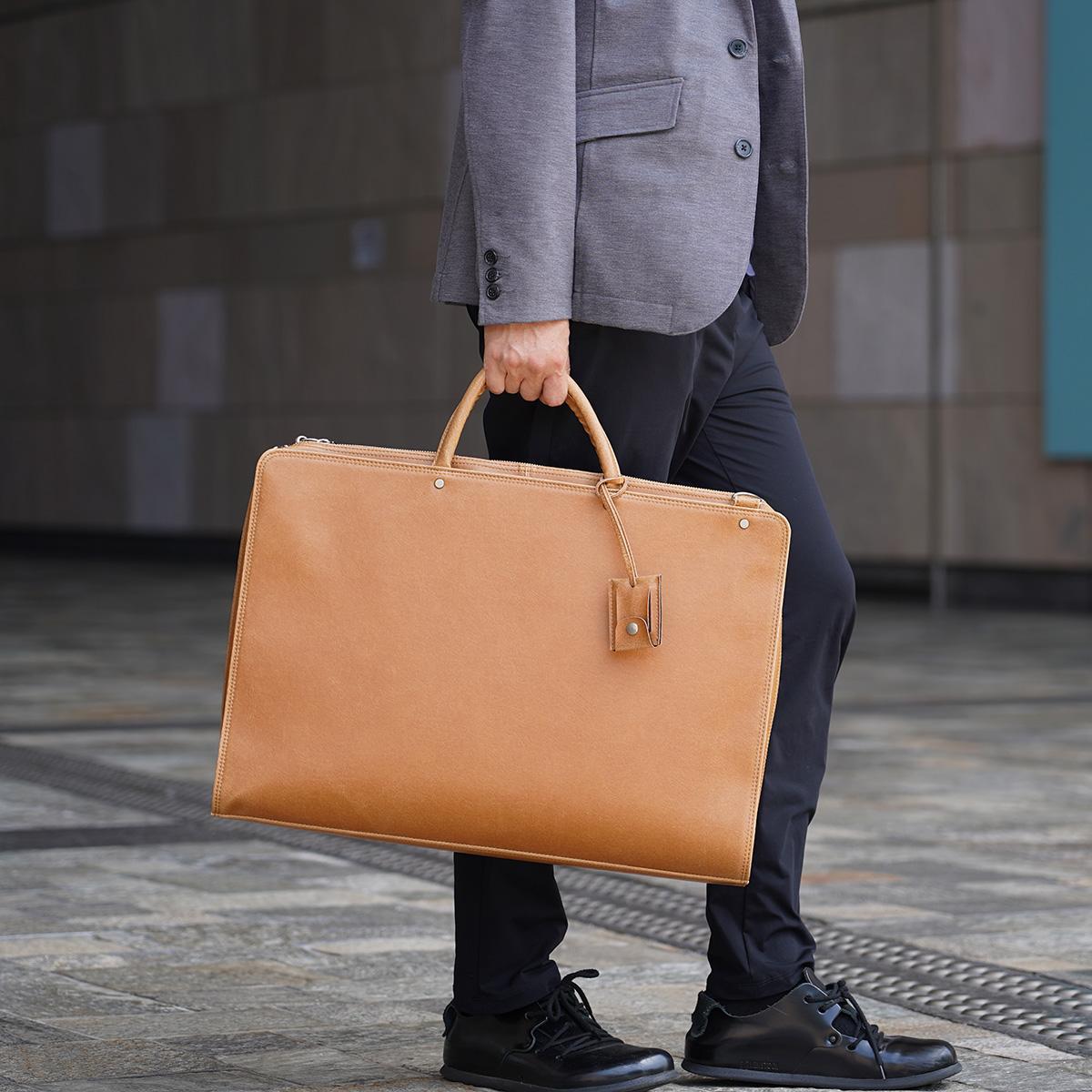 白化合皮 ビジネスブリーフ（Lサイズ）