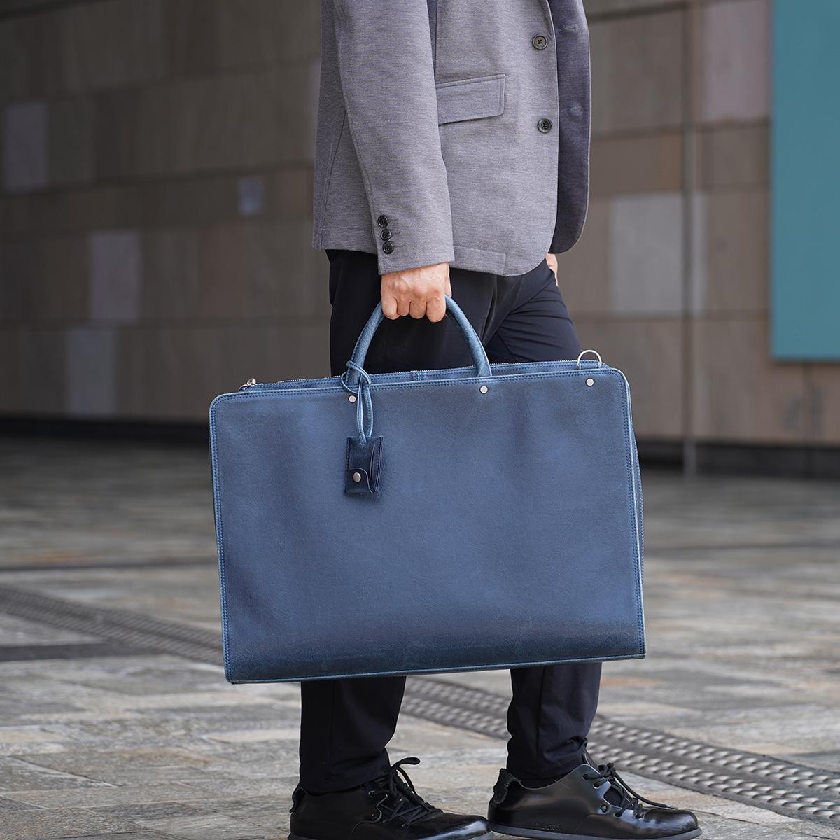 白化合皮 ビジネスブリーフ（Lサイズ）