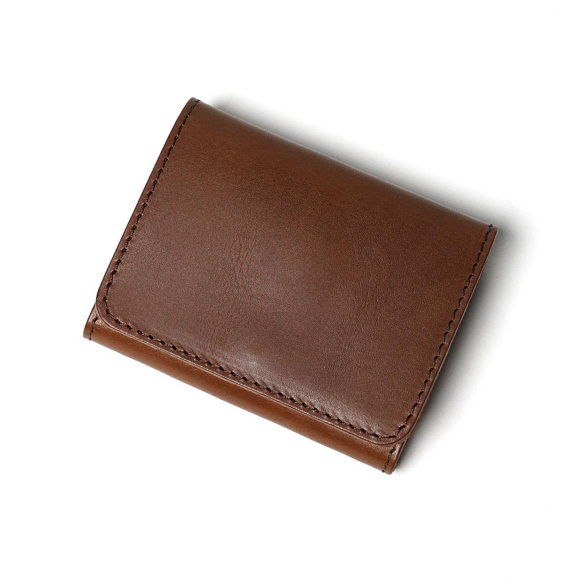 栃木レザー 二つ折りミニ財布