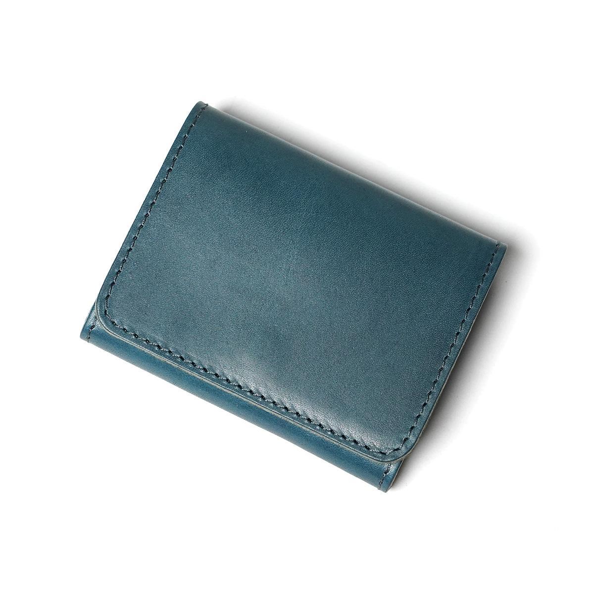 栃木レザー 二つ折りミニ財布
