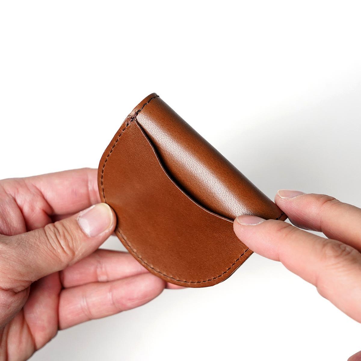 栃木レザー 馬蹄型 コインケース