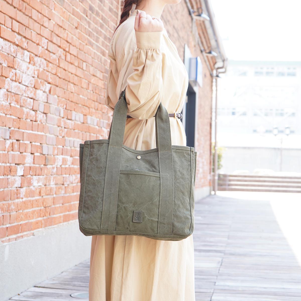 【送料無料】18ozアーミーダックトートＭサイズ