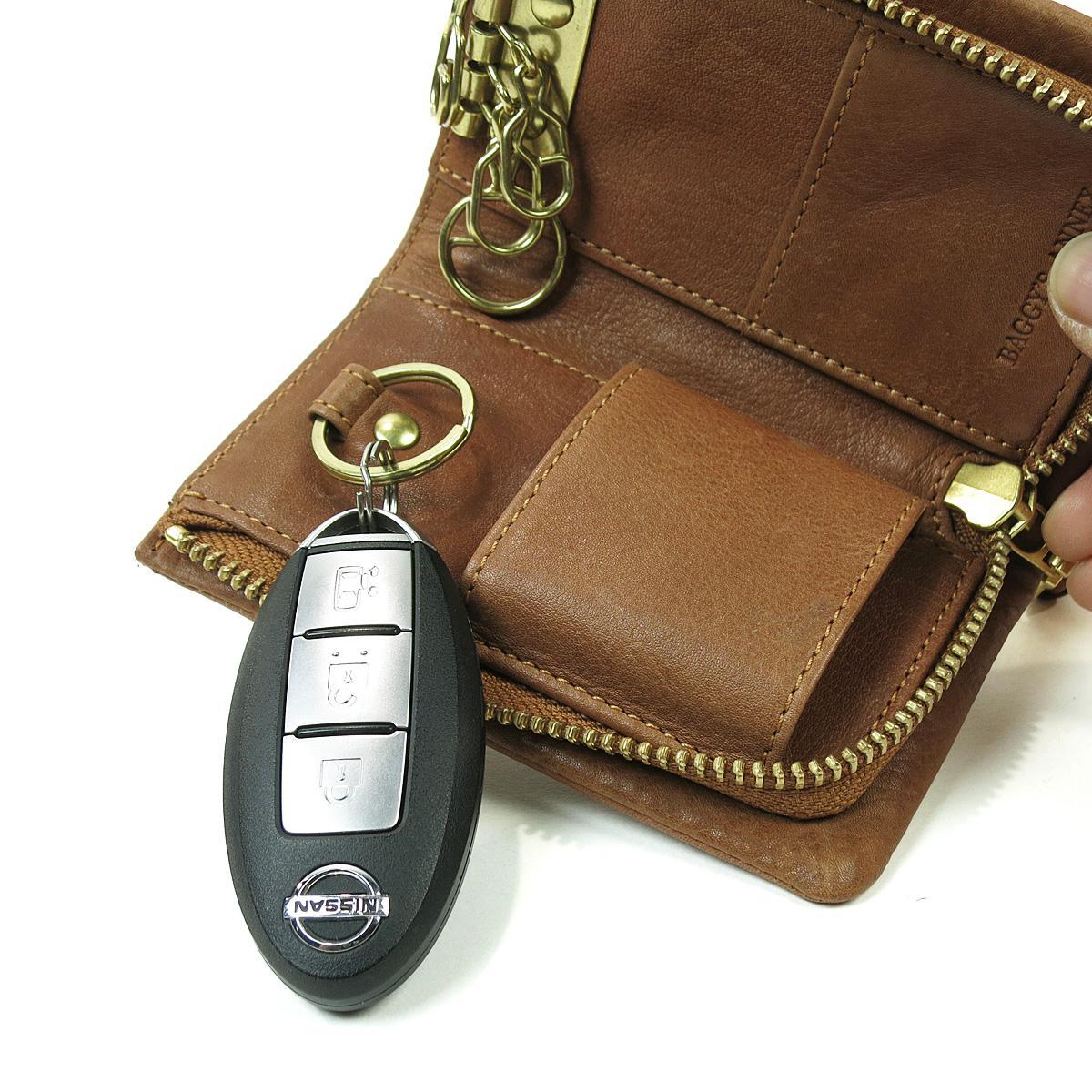 バフレザー L字ファスナー キーケース