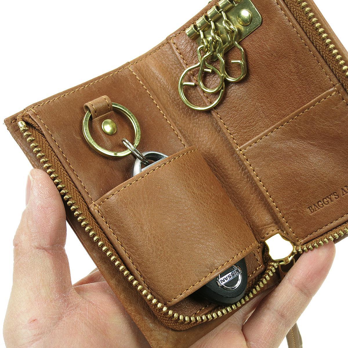 バフレザー L字ファスナー キーケース