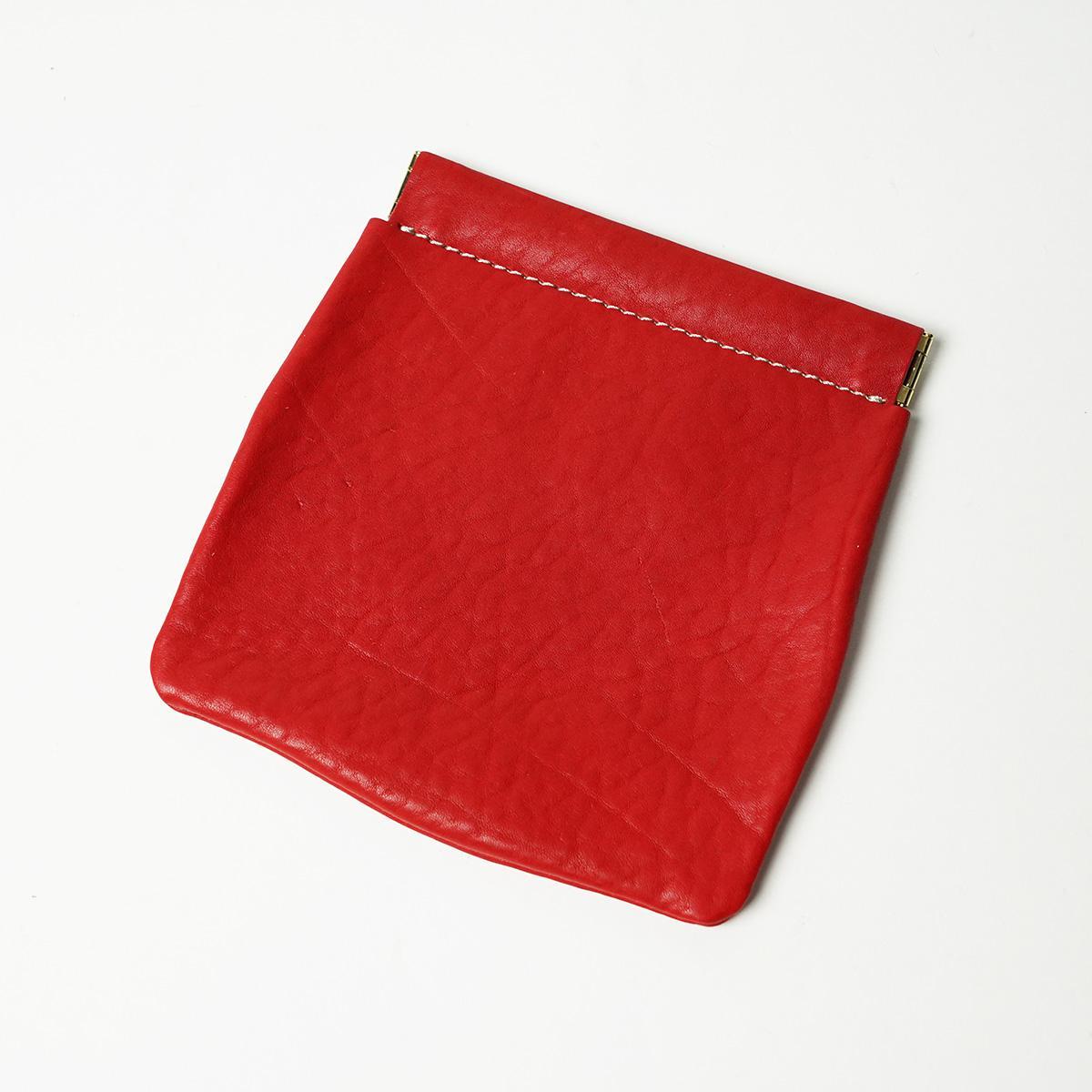 オイルシュリンクソフトレザー 板バネ小物入れ