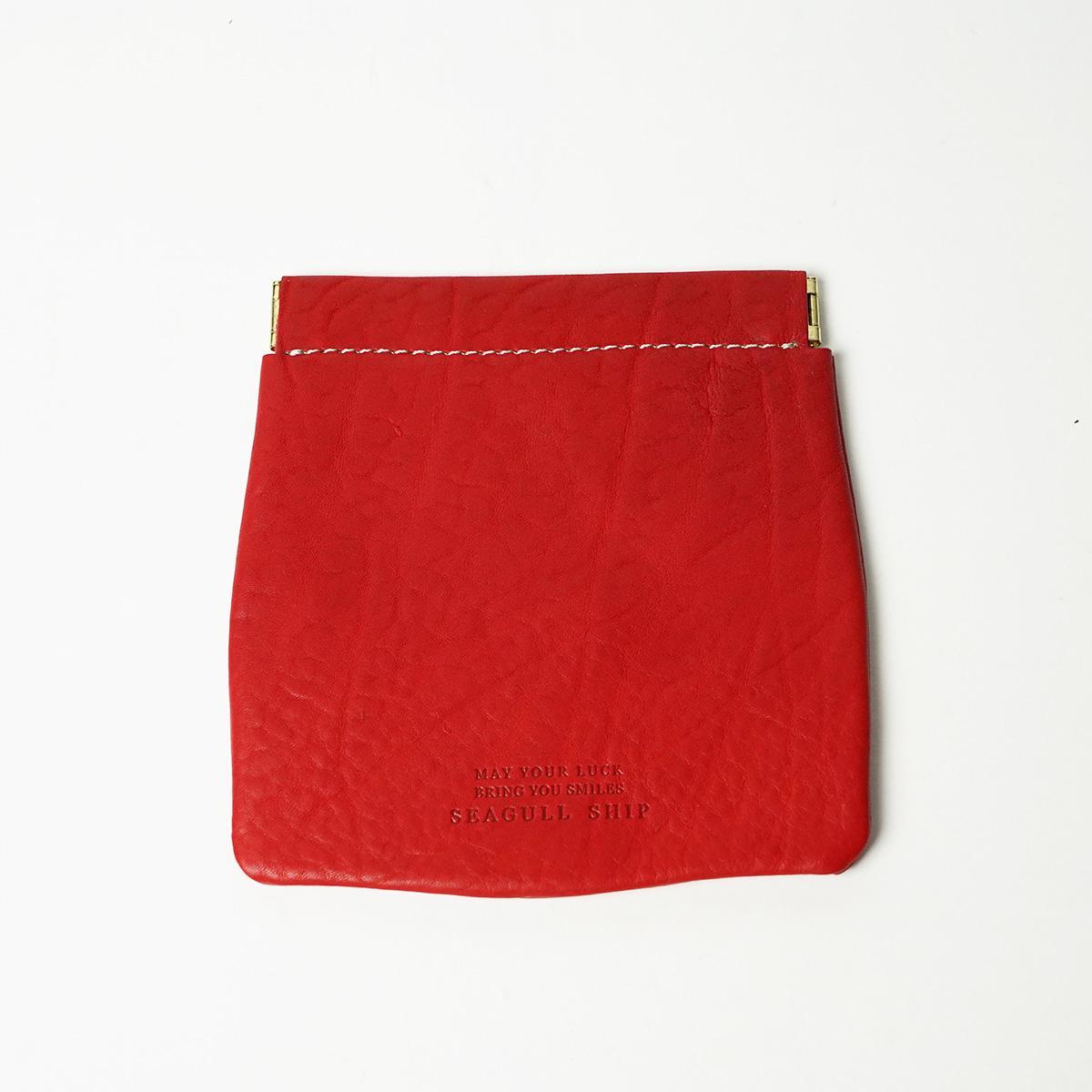 オイルシュリンクソフトレザー 板バネ小物入れ