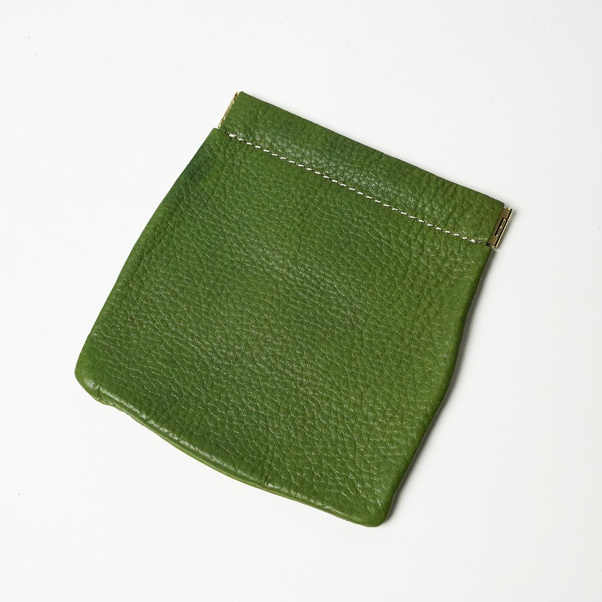 オイルシュリンクソフトレザー 板バネ小物入れ