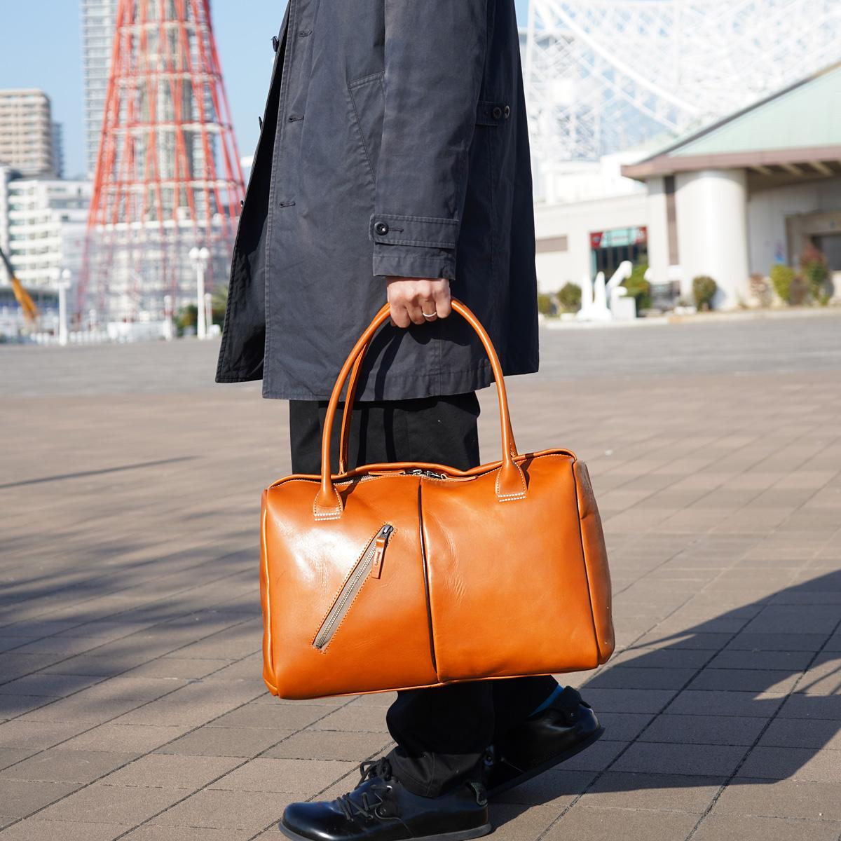 オイルバケッタ ボストンバッグ