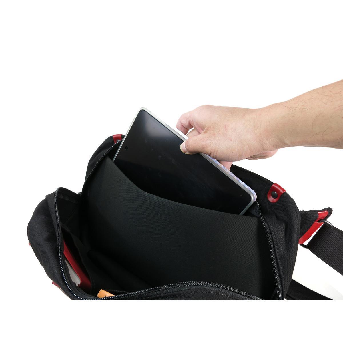 BLACK帆布　横ショルダーバッグ