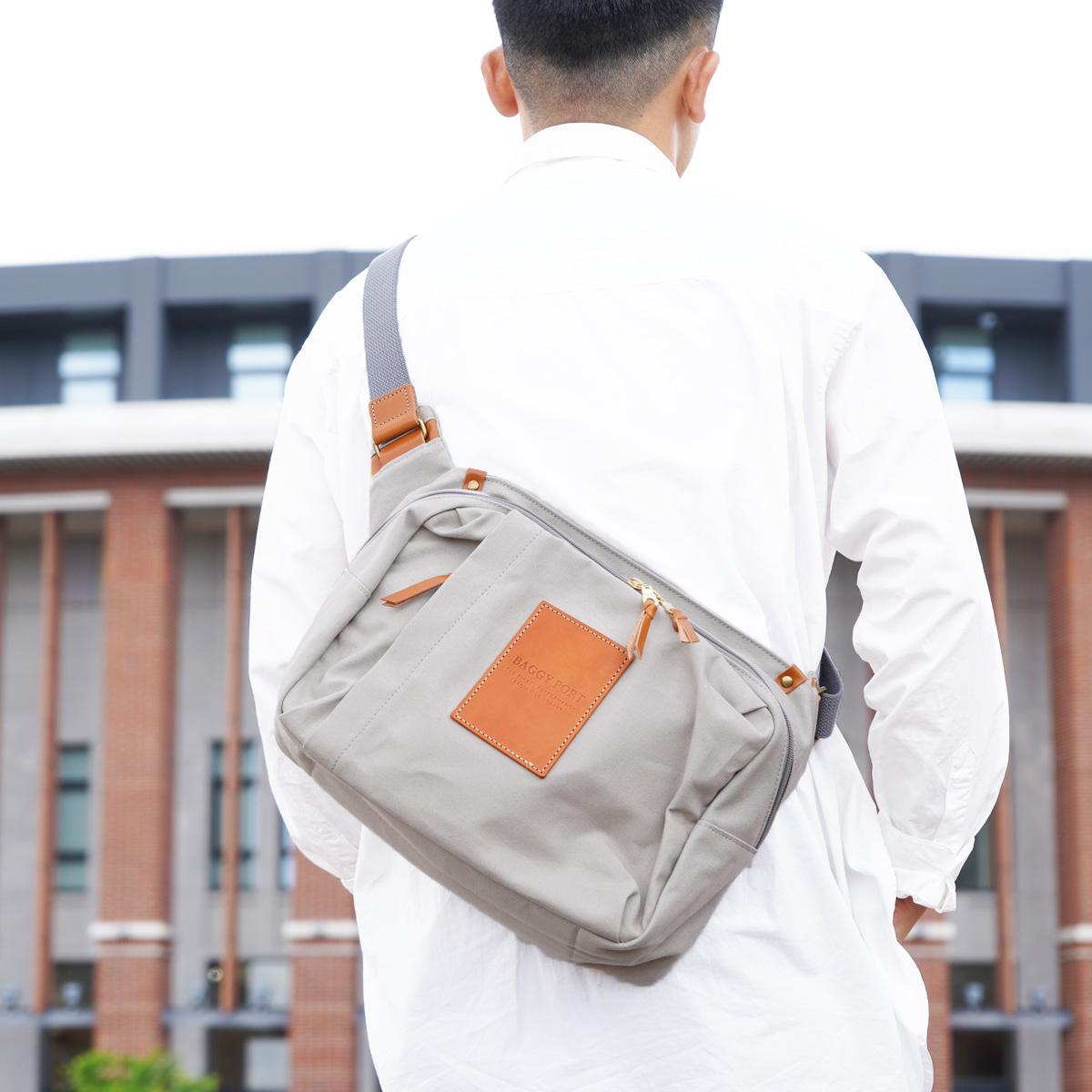 BLACK帆布　横ショルダーバッグ