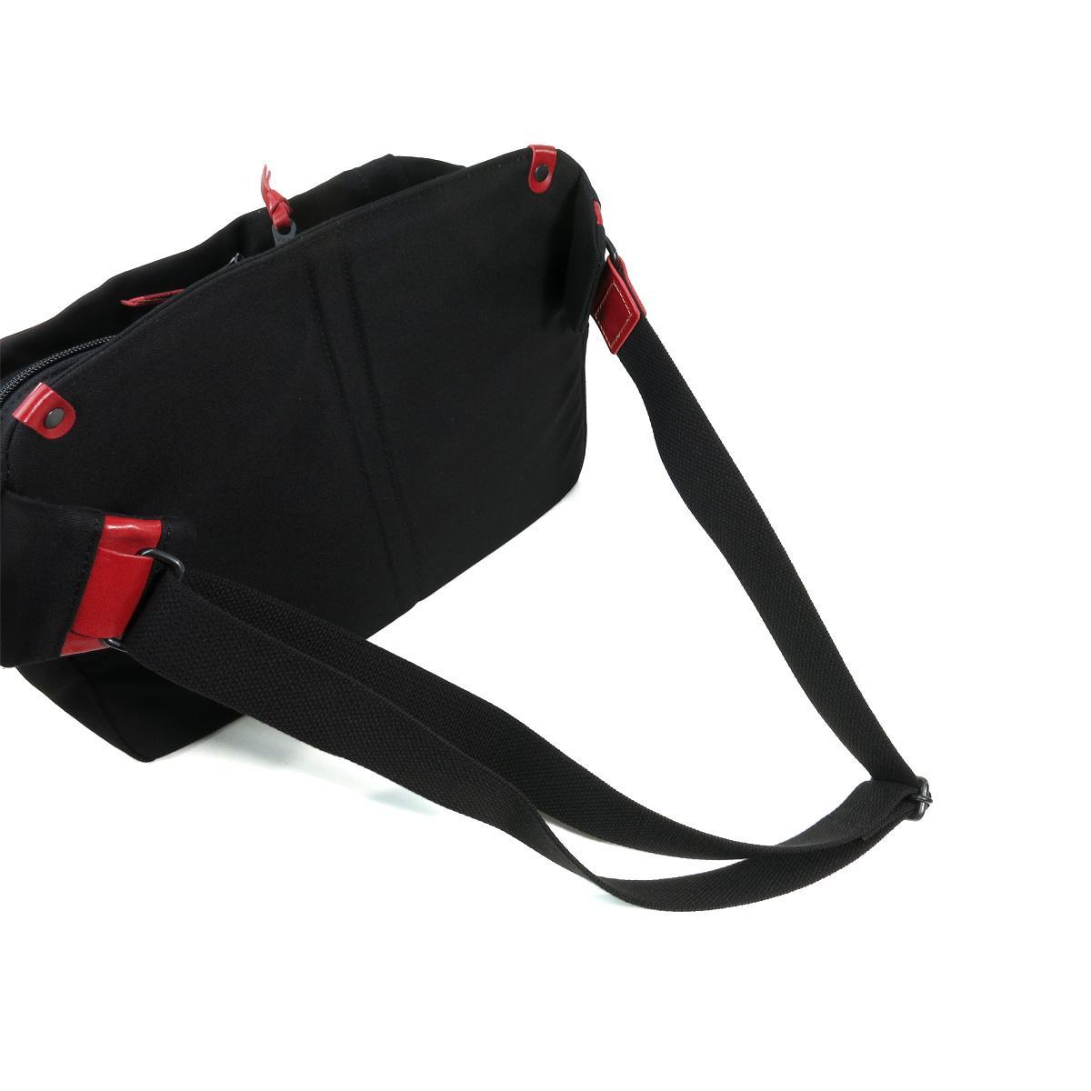 BLACK帆布　横ショルダーバッグ