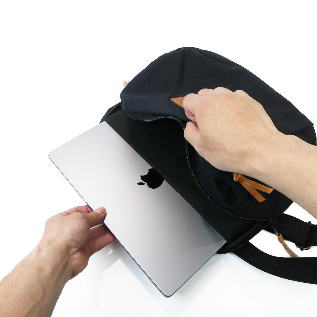 BLACK帆布　横ショルダーバッグ