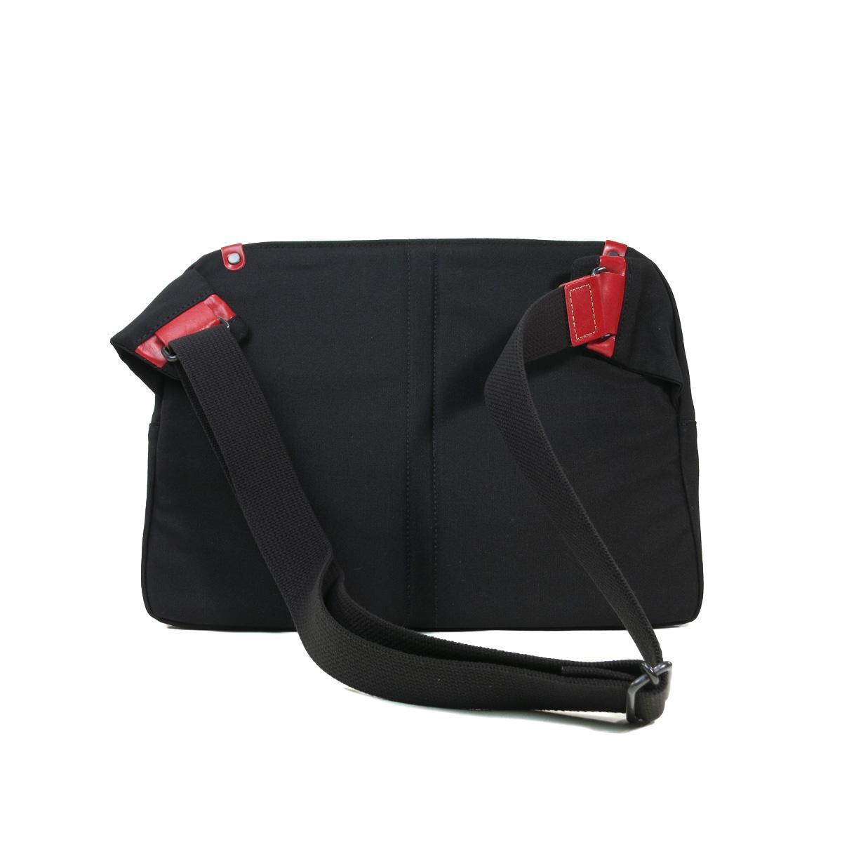 BLACK帆布　横ショルダーバッグ