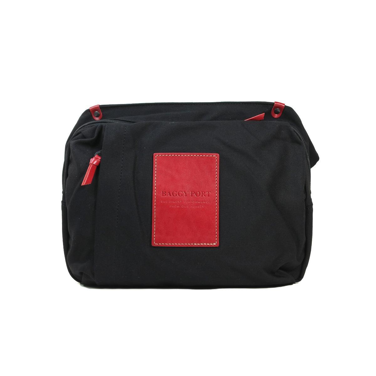 BLACK帆布　横ショルダーバッグ