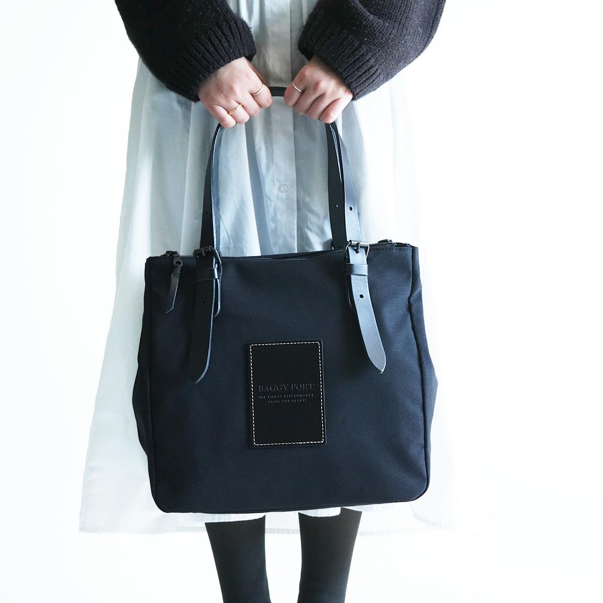 BLACK 帆布　トートバッグ S