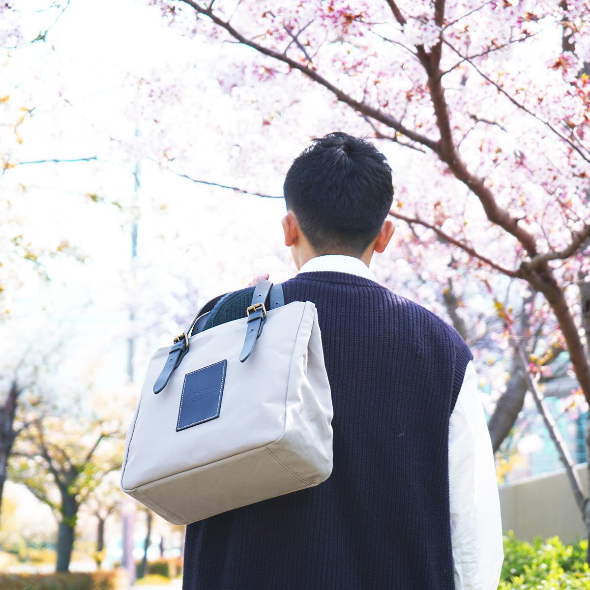 BLACK 帆布　トートバッグ S