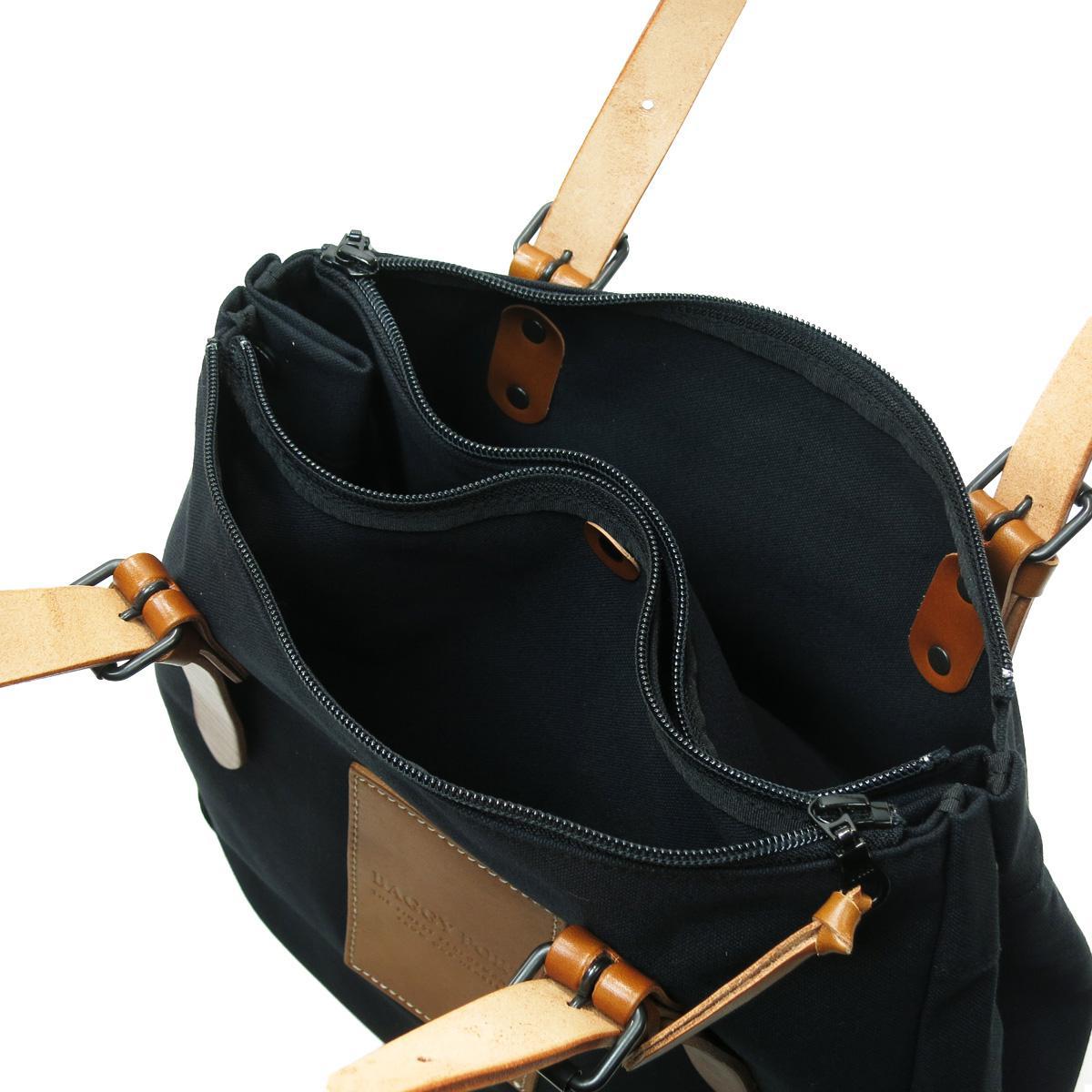 BLACK 帆布　トートバッグ S