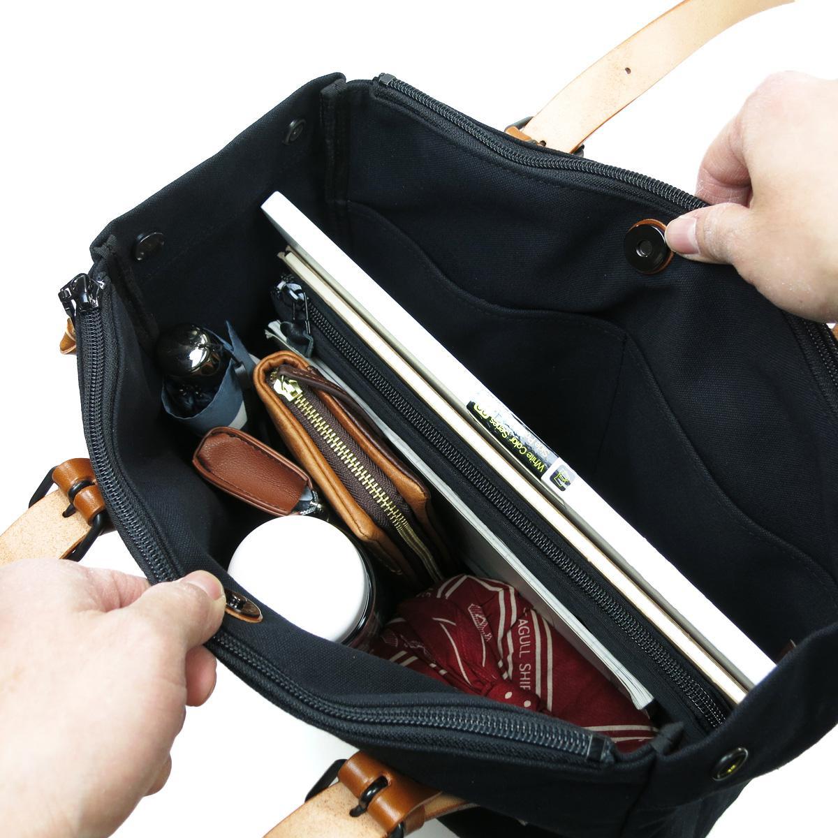 BLACK 帆布　トートバッグ S