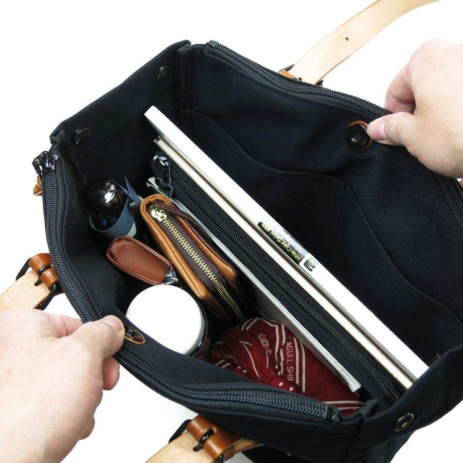 BLACK 帆布　トートバッグ S