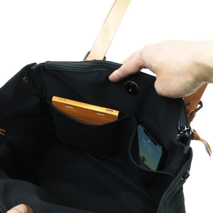 BLACK 帆布　トートバッグ S