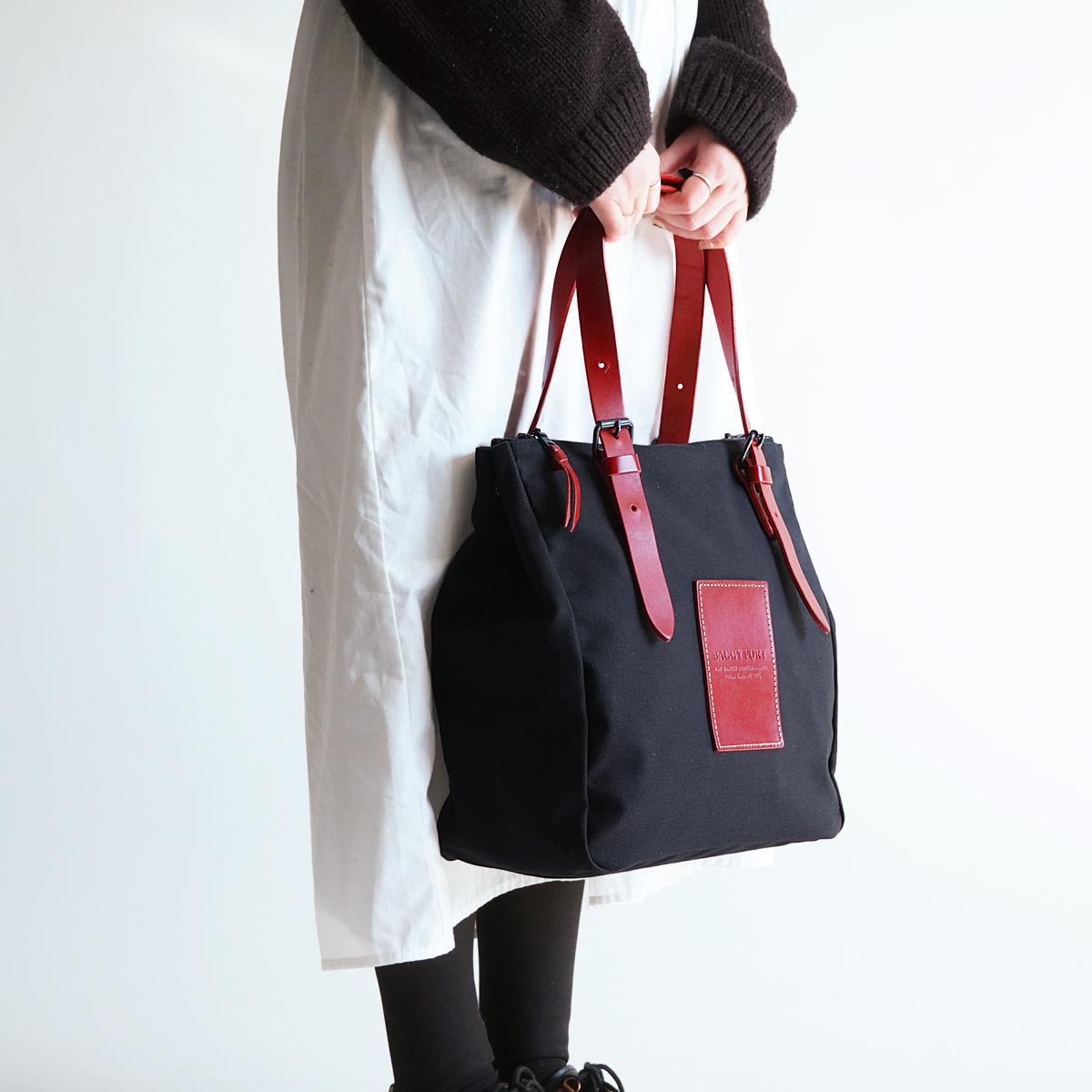 BLACK 帆布　トートバッグ S