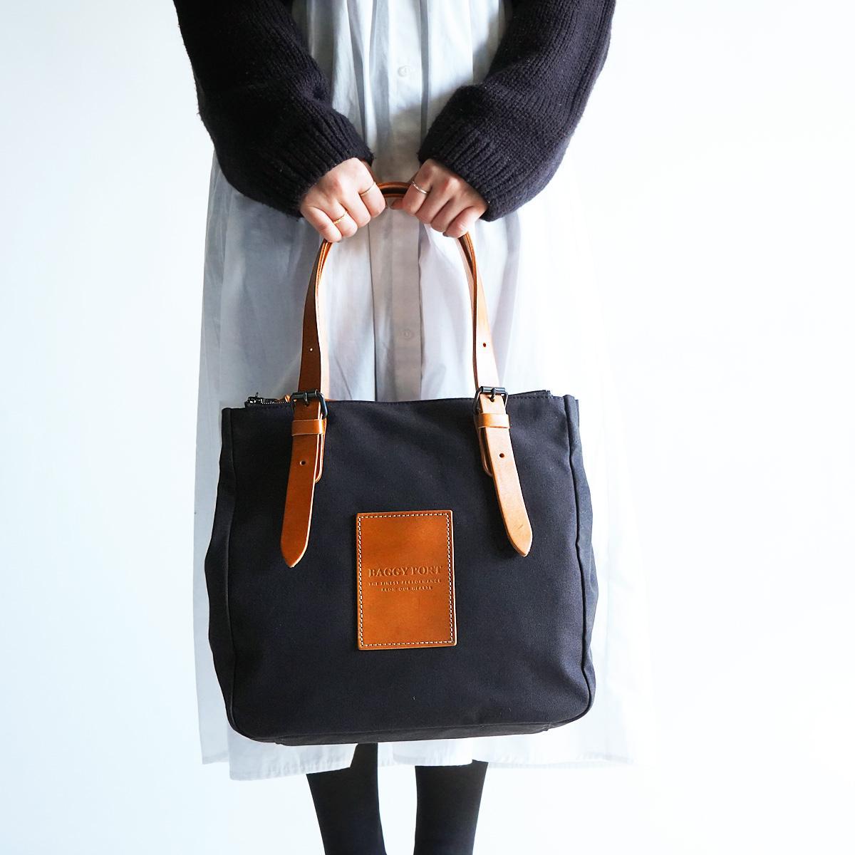 BLACK 帆布　トートバッグ S