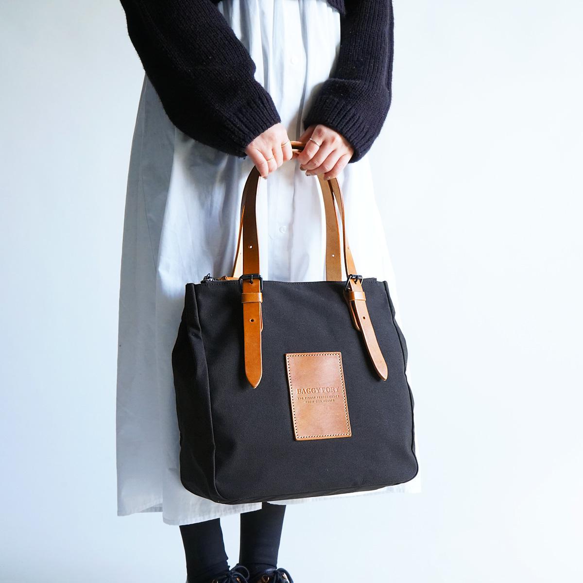 BLACK 帆布　トートバッグ S