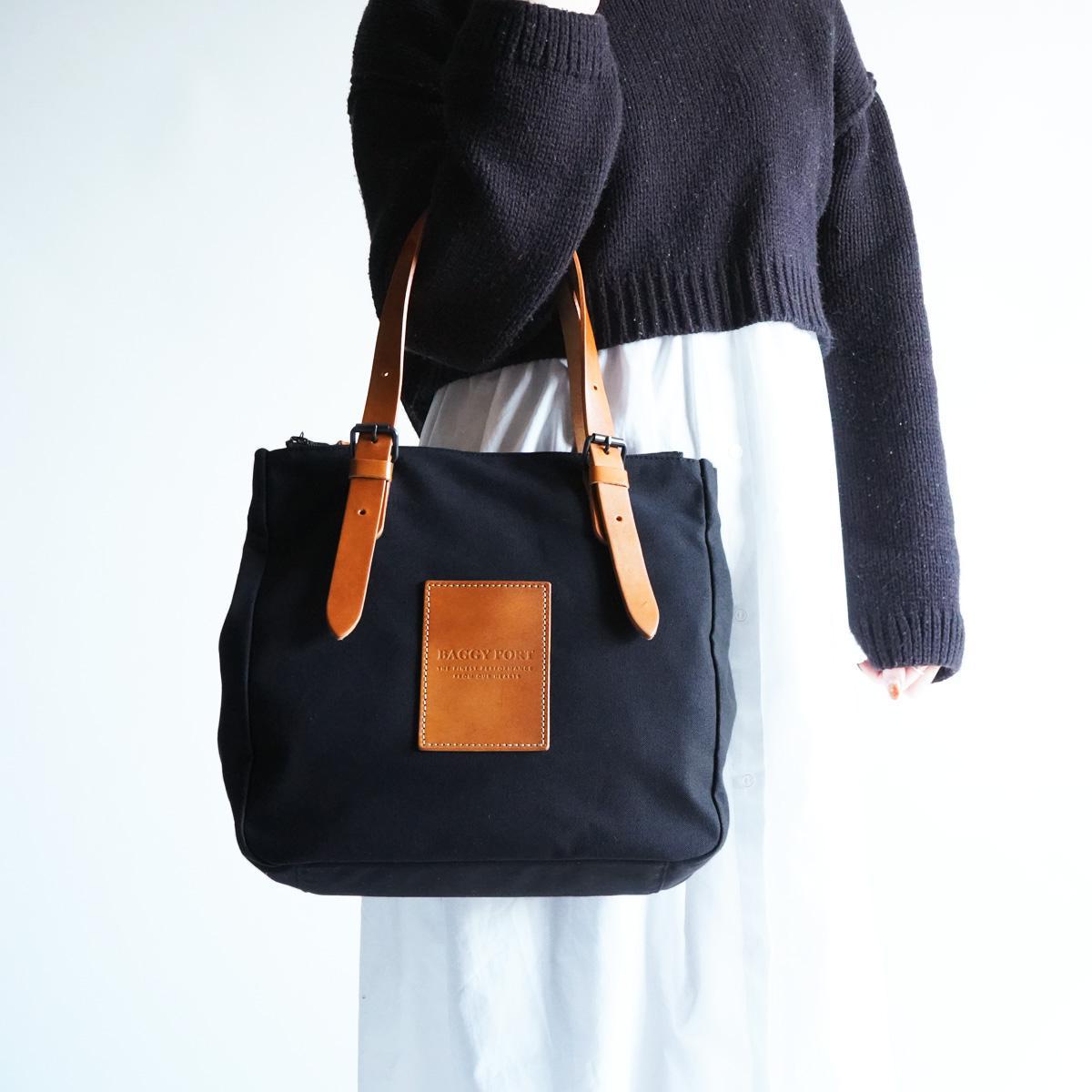 BLACK 帆布　トートバッグ S