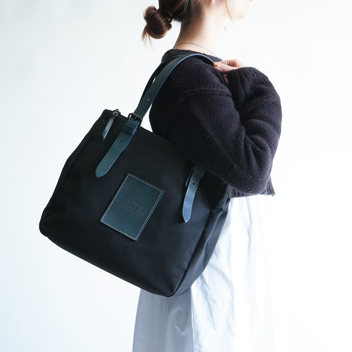 BLACK 帆布　トートバッグ S