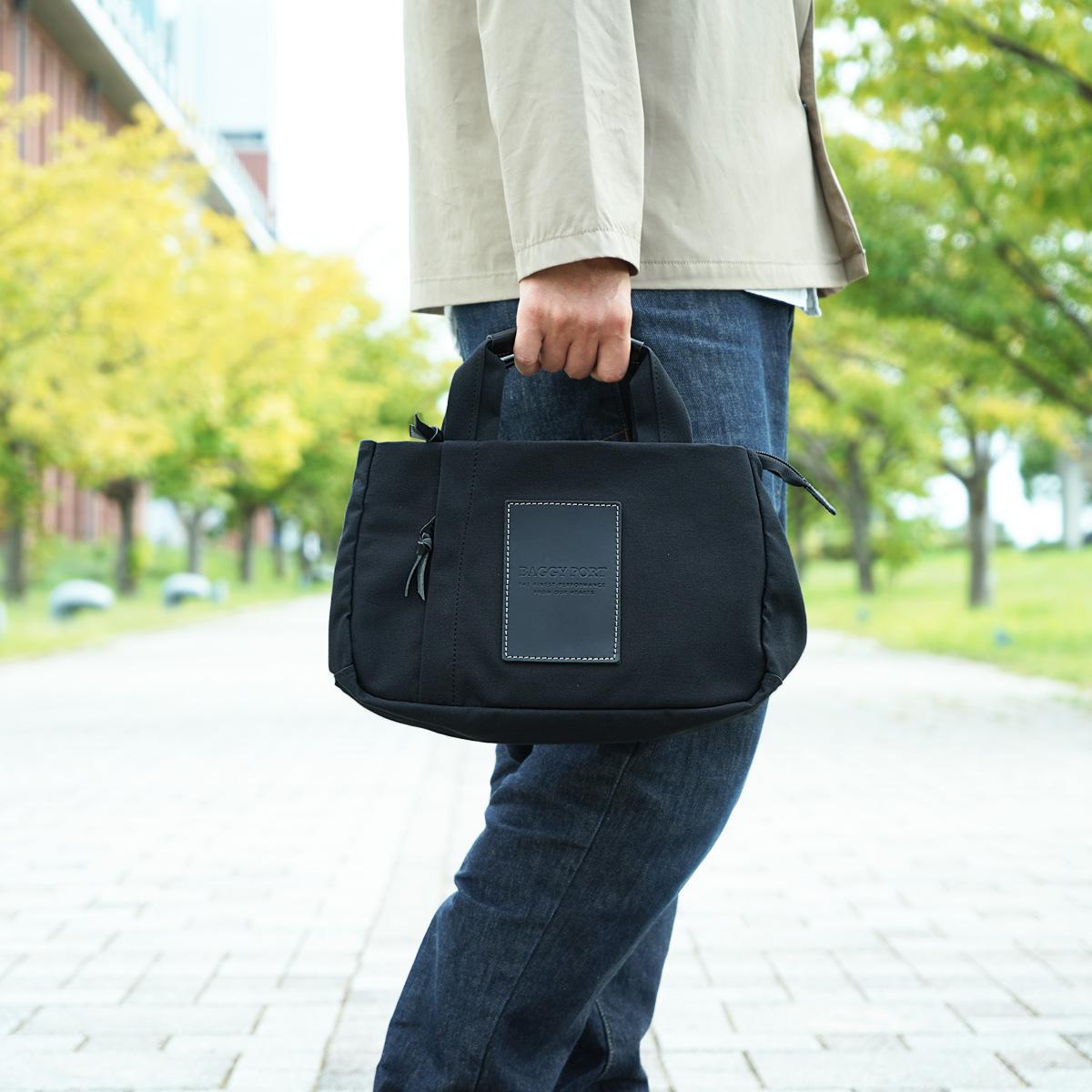 BLACK帆布　3層ミニトートバッグ