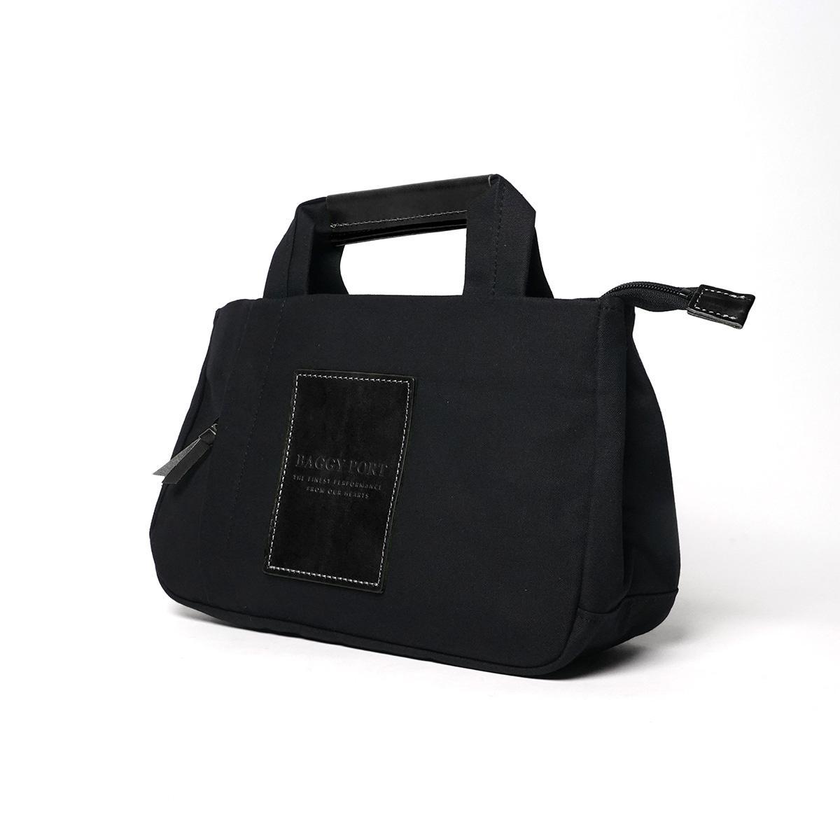 BLACK帆布　3層ミニトートバッグ