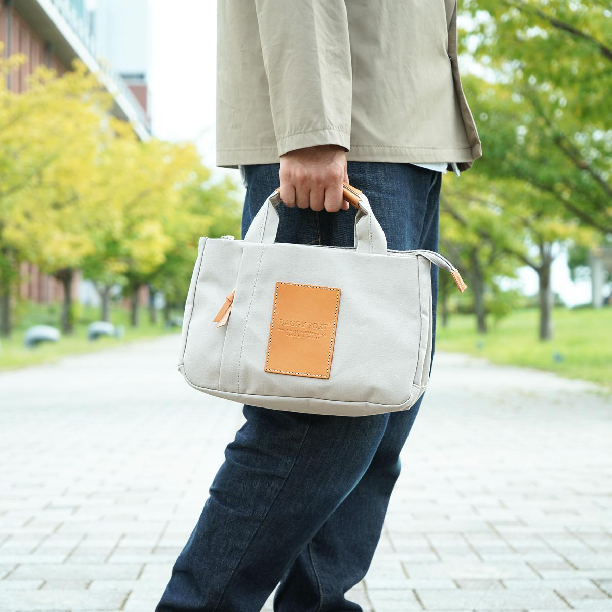 BLACK帆布　3層ミニトートバッグ