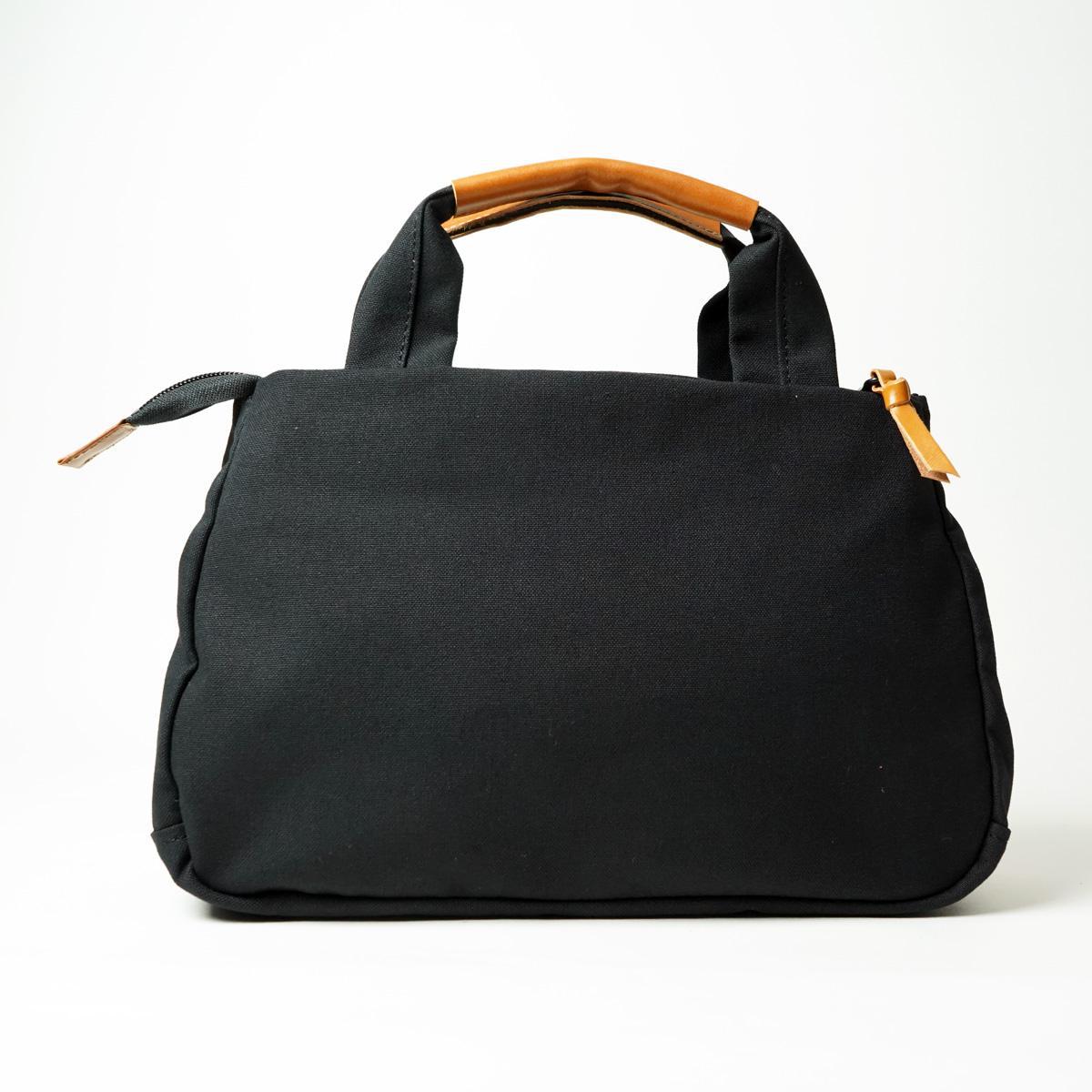 BLACK帆布　3層ミニトートバッグ