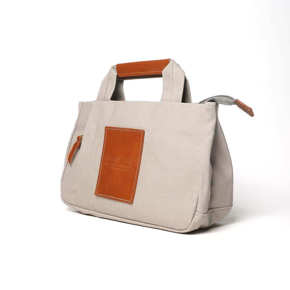 BLACK帆布　3層ミニトートバッグ