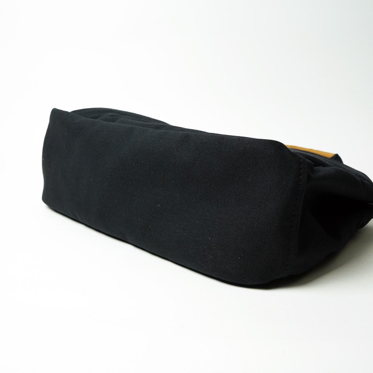 BLACK帆布　3層ミニトートバッグ