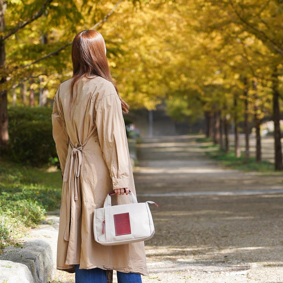 BLACK帆布　3層ミニトートバッグ