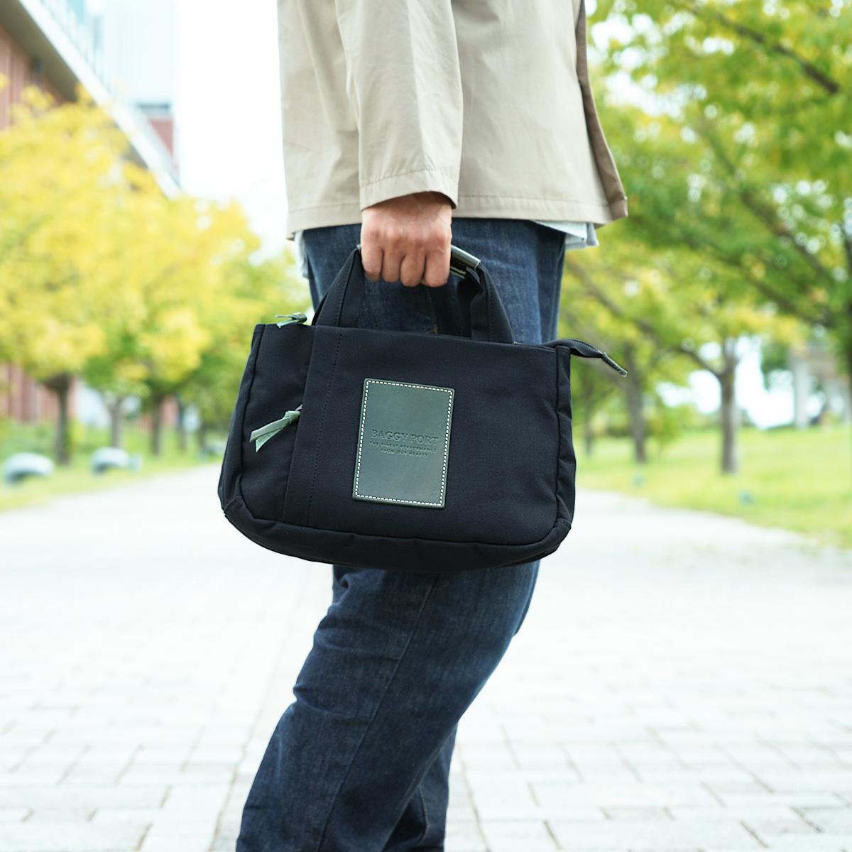 BLACK帆布　3層ミニトートバッグ