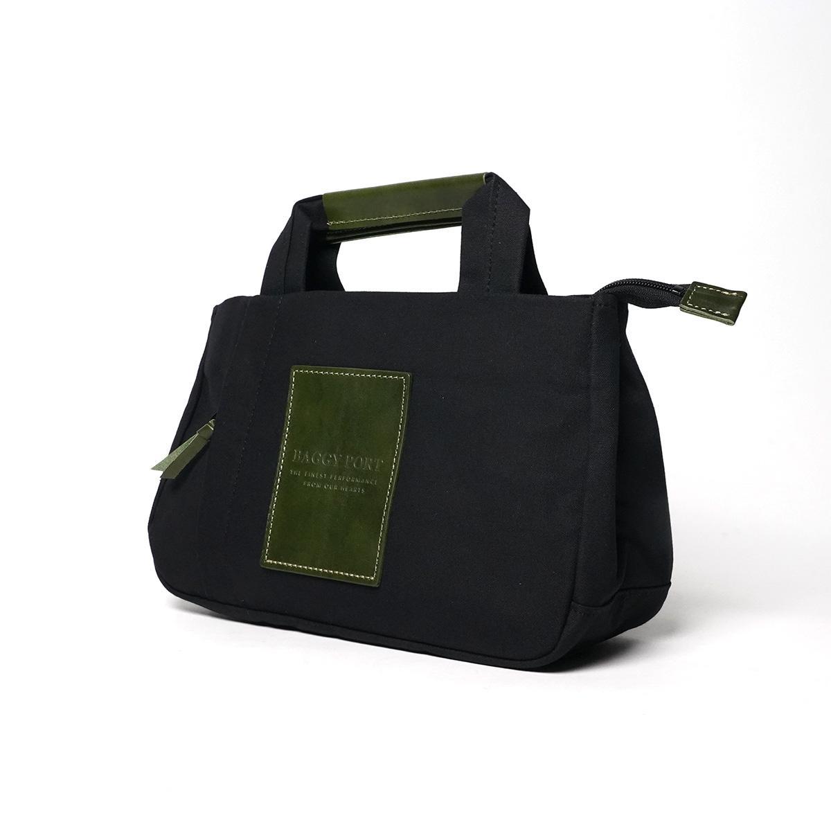 BLACK帆布　3層ミニトートバッグ