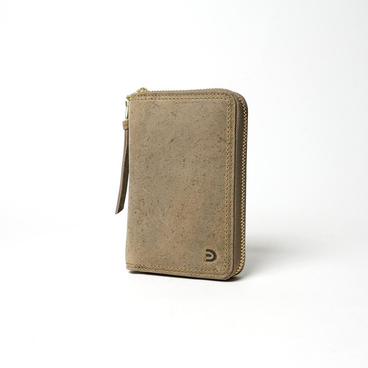 クードゥーレザー　ハーフウォレット