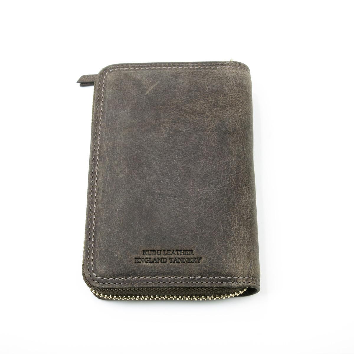 クードゥーレザー　ハーフウォレット