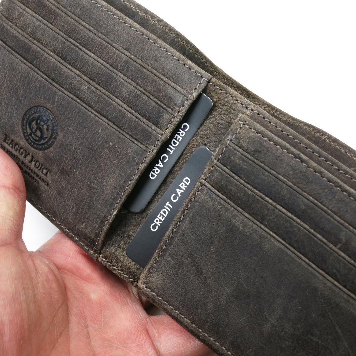 クーズーレザー　折り札入れ